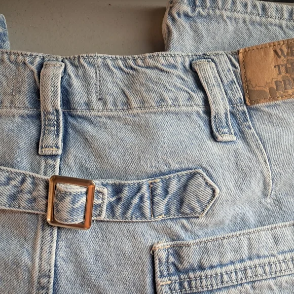 We The Free Blue Flare Wide Leg Jeans Size 29 - Picture 9 of 12